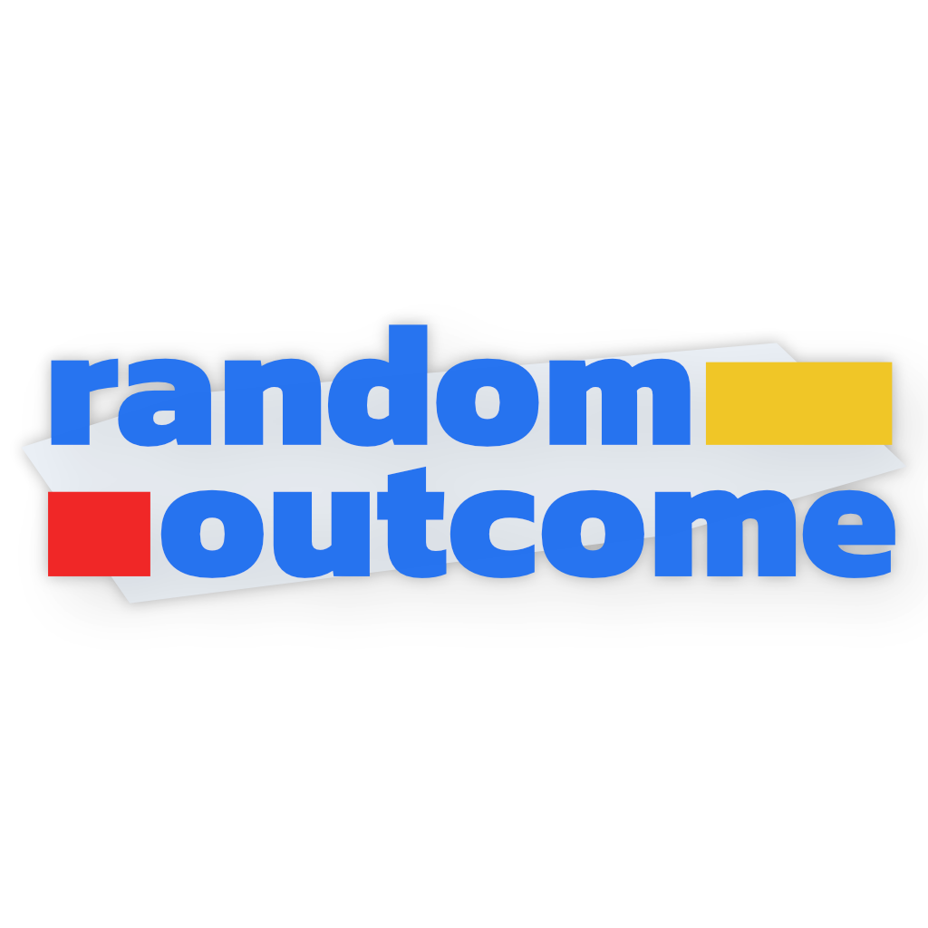 random outcome logo